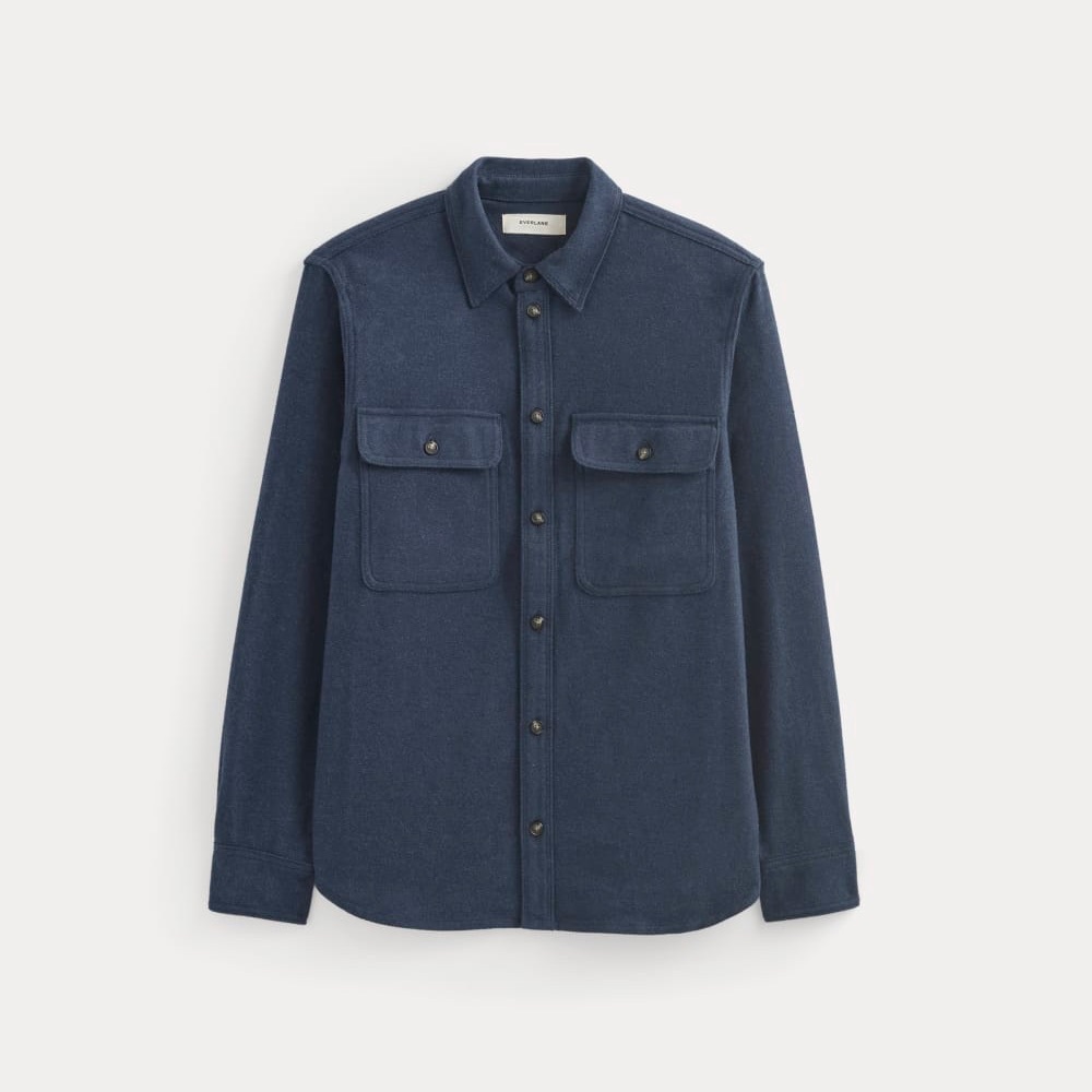 Everlane The Heavyweight Overshirt Long Sleeve Button Down Shirt Size XS